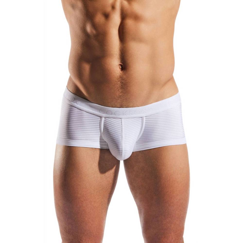NEW COCKSOX semi-sheer trunk in bianco